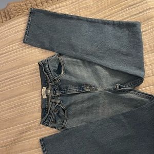 Abercrombie, the 90 straight high-rise jeans curvy love